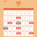 10月のリッジパークオープン日です
